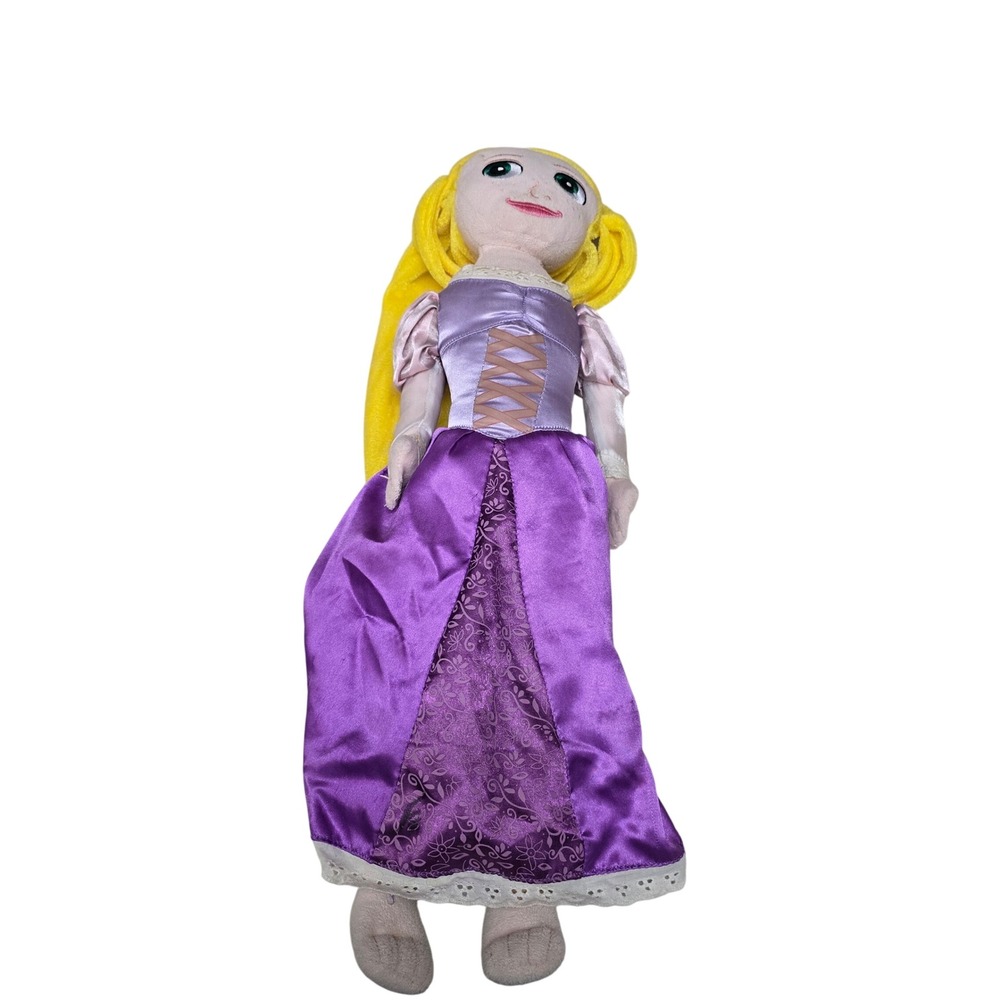 Disney Rapunzel Tangled Plush Doll Purple Dress Yellow Hair Feld 18 Inch